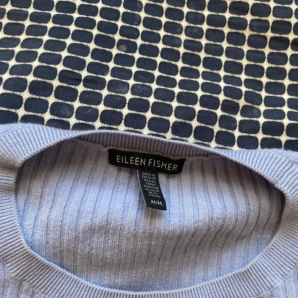Eileen fisher dropped shoulder sweater, periwinkle